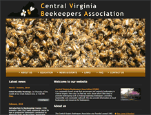 Tablet Screenshot of centralvirginiabeekeepers.org